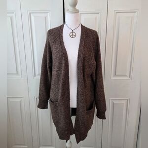 Lucky Brand Brown Knit Cardigan Size Large